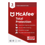 McAfee Total Protection Antivirus – 1 Year, 3 Devices