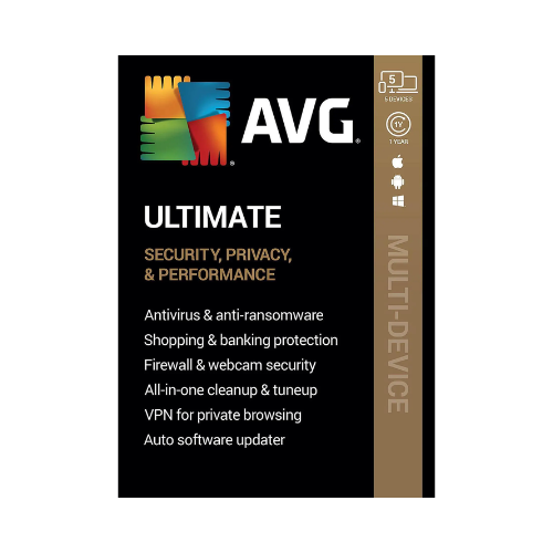 AVG Ultimate Security Suite with VPN and Cleaner for 5 Devices